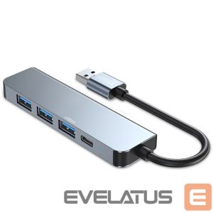 Other Computer Accessory Tech-Protect  HUB Tech-Protect V0 5in1 USB-A - USB-A 3.0 / 3x USB-A 2.0 / USB-C - gray 