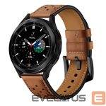 Strap Tech-Protect  Tech-Protect Leather Strap for Samsung Galaxy Watch 4 / 5 / 5 Pro / 6 / 7 / FE - Brown 