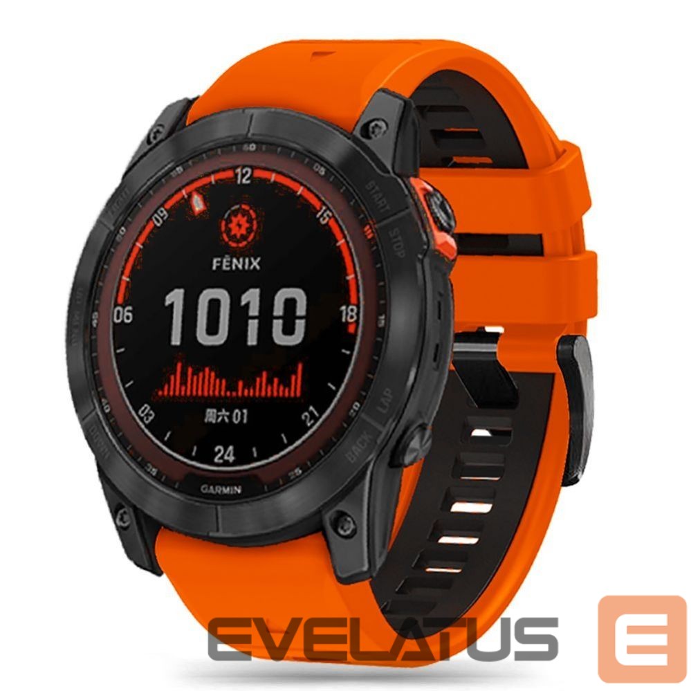 Strap Tech-Protect Tech-Protect IconBand Pro Strap for Garmin Fenix 3 / 5X / 3HR / 5X Plus / 6X / 6X Pro / 7X - Orange-Black