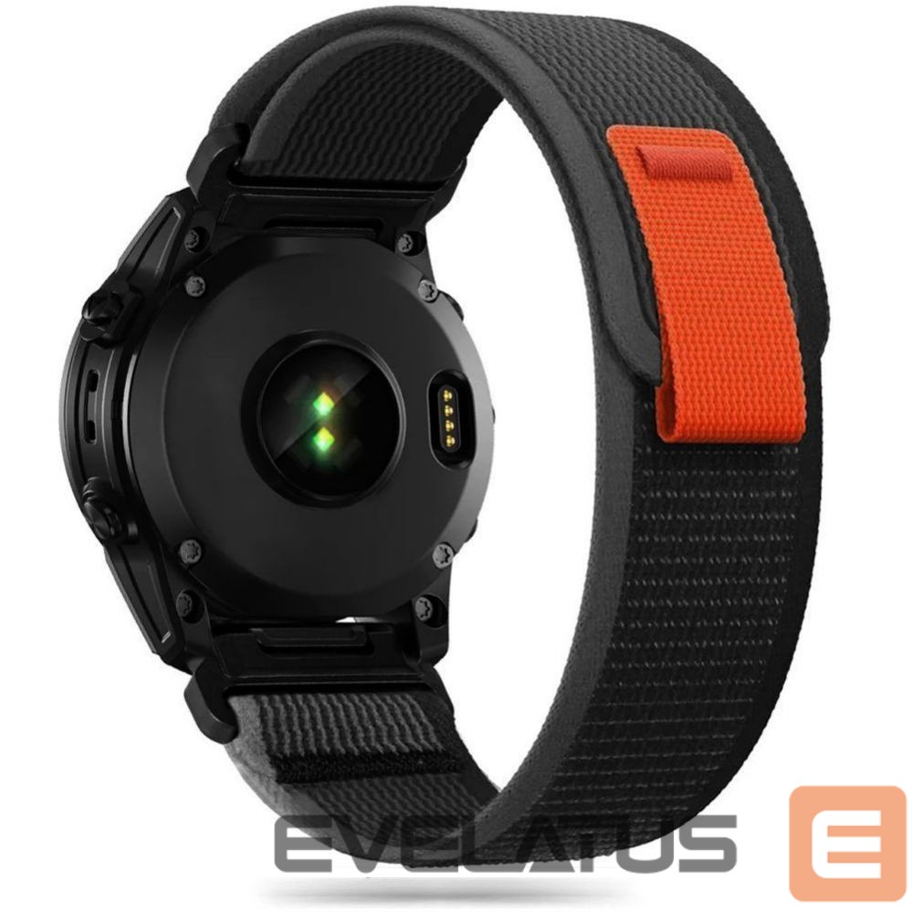 Strap Tech-Protect Tech-Protect Nylon Strap for Garmin Fenix 5 / 6 / 6 Pro / 7 - Black/Orange