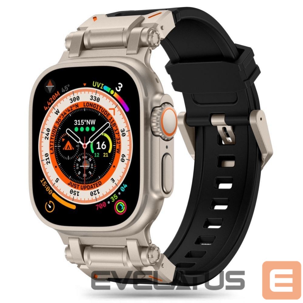 Strap Tech-Protect Tech-Protect Delta Pro Strap for Apple Watch 4 / 5 / 6 / 7 / 8 / 9 / SE / Ultra 1 / 2 (42/44/45/49 mm) - Black-Titanium