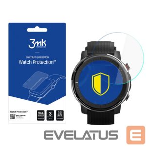 Protective glass 3MK  3mk Watch Protection  v. FlexibleGlass hybrid glass on Xiaomi Amazfit Stratos 3 