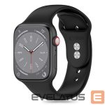 Strap Tech-Protect  Tech-Protect Silicone Strap for Apple Watch 4 / 5 / 6 / 7 / 8 / 9 / SE / Ultra 1 / 2 (42 / 44 / 45 / 49 mm) - Black 