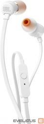 Wired headphones JBL  Austiņas JBL TUNE T110 White 