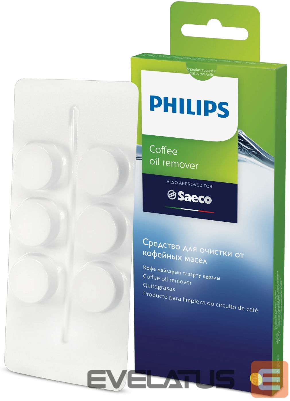 Coffee machine Philips Philips Coffee oil remover tablets CA6704/10 Same as CA6704/60 For 6 uses