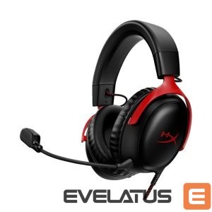 Wireless headphones HyperX  HyperX Cloud III - Gaming Headset (Black/Red) 