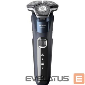 Razor Philips  Philips Series 5000 wet and dry electric shaver S5885/10, SkinIQ, SteelPrecision blades, 360-D flexible heads, PowerAdapt Sensor 