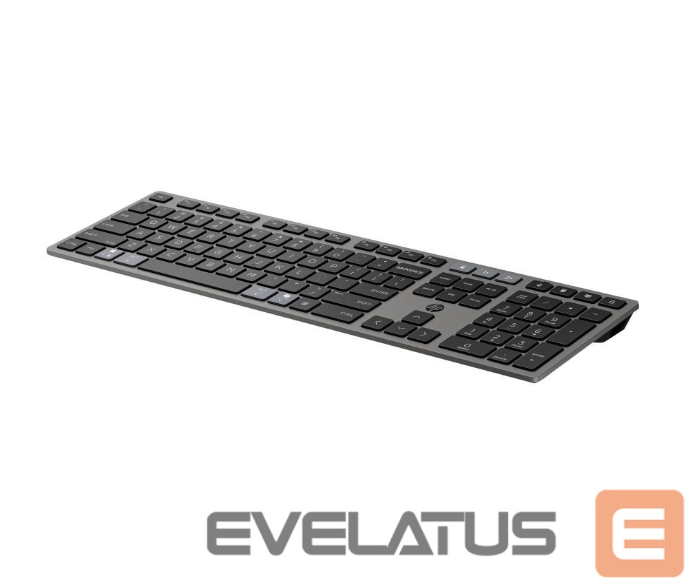 Computer keyboard HP HP 725 Wireless Mouse Keyboard Combo - Multi-Device, Dual-Mode, Programmable, Rechargeable, 4000 dpi - Nightfall Black - ENG