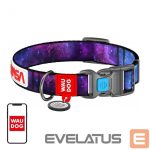 For livestock Waudog  Waudog "NASA21" nylon dog collar with QR code, size M, width 20 mm 