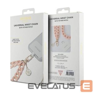 Laptop Bag Guess  GUESS hand strap GUOUCBMC4MP (Large Chain Acrylic 4G Charms) pink 