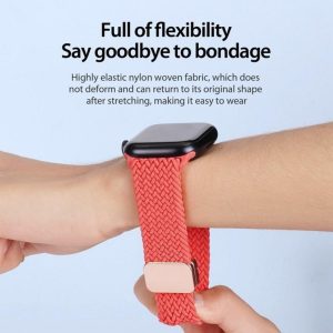 Strap Dux Ducis  DUX DUCIS strap MIXTURE PRO stretchable braided for Apple Watch 38 / 40 / 41 mm guava 