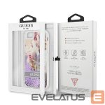 Back panel cover Guess  Guess Flower Liquid Glitter case for iPhone SE 2022 / SE 2020 / 7 / 8 - purple 