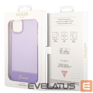 Back panel cover Guess  Guess Translucent iPhone 14 6.1" Case - Purple 