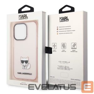 Back panel cover Karl Lagerfeld  Transparent || Pink 