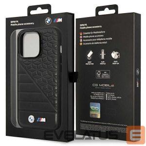 Back panel cover BMW  BMW Bi Pattern Case for iPhone 14 Pro 6.1" - Black 