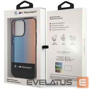 Back panel cover BMW  BMW Half Tricolor Case for iPhone 14 Pro Max 6.7" - Black 