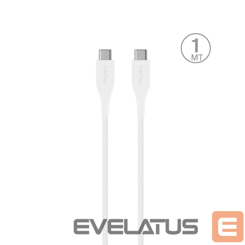 Cable Puro Elektrik Puro Plain USB-C - USB-C Power Delivery Cable 2m - White