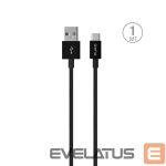 Cable Puro Elektrik  Puro White USB-A USB-C Cable 1m - Black 