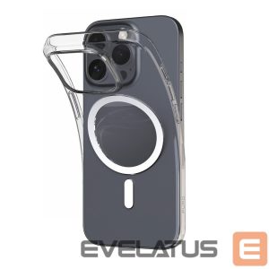 Back panel cover Puro  Puro 03 Mag MagSafe Silicone Case for iPhone 16 Pro Max - Transparent 
