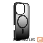 Back panel cover Puro  Puro Gradient MagSafe Silicone Case for iPhone 16 Pro - Black 