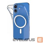 Back panel cover Puro  Puro 03 Mag MagSafe Silicone Case for iPhone 16 Plus - Transparent 