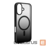 Back panel cover Puro  Puro Gradient MagSafe Silicone Case for iPhone 16 - Black 