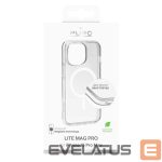 Back panel cover Puro  Puro Lite Mag Pro MagSafe Silicone Case for iPhone 15 Pro Max - Transparent 