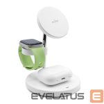 Adapter Puro Elektrik  Puro Mag Station 3 in 1 Inductive Charger with Stand - White 