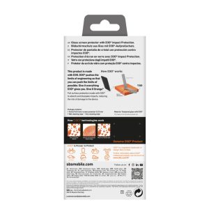 Protective glass SBS  SBS Tempered Glass D3O with frame for iPhone 16 / iPhone 15 