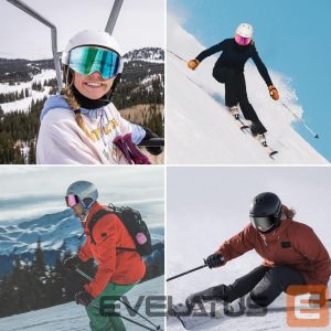 The others Qunature  Qunature Pink Frameless Ski Goggles - Pink 