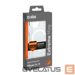 Back panel cover SBS  SBS D3O MagSafe Case for iPhone 14 / 13 - Transparent 