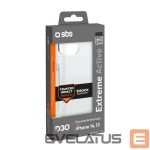 Back panel cover SBS  SBS D3O Case for iPhone 14 / 13 - Transparent 