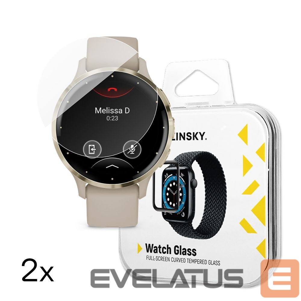 Strap Wozinsky Wozinsky Full Glue Tempered Glass for Garmin Venu 3S 41mm (2 pcs.)