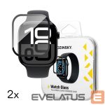 Strap Wozinsky  Wozinsky Full Glue Tempered Glass with Black Frame for Apple Watch 42mm (2 pcs.) 