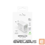Adapter Puro Elektrik  Puro Super Mini 45W PD GaN USB-C Wall Charger - White 
