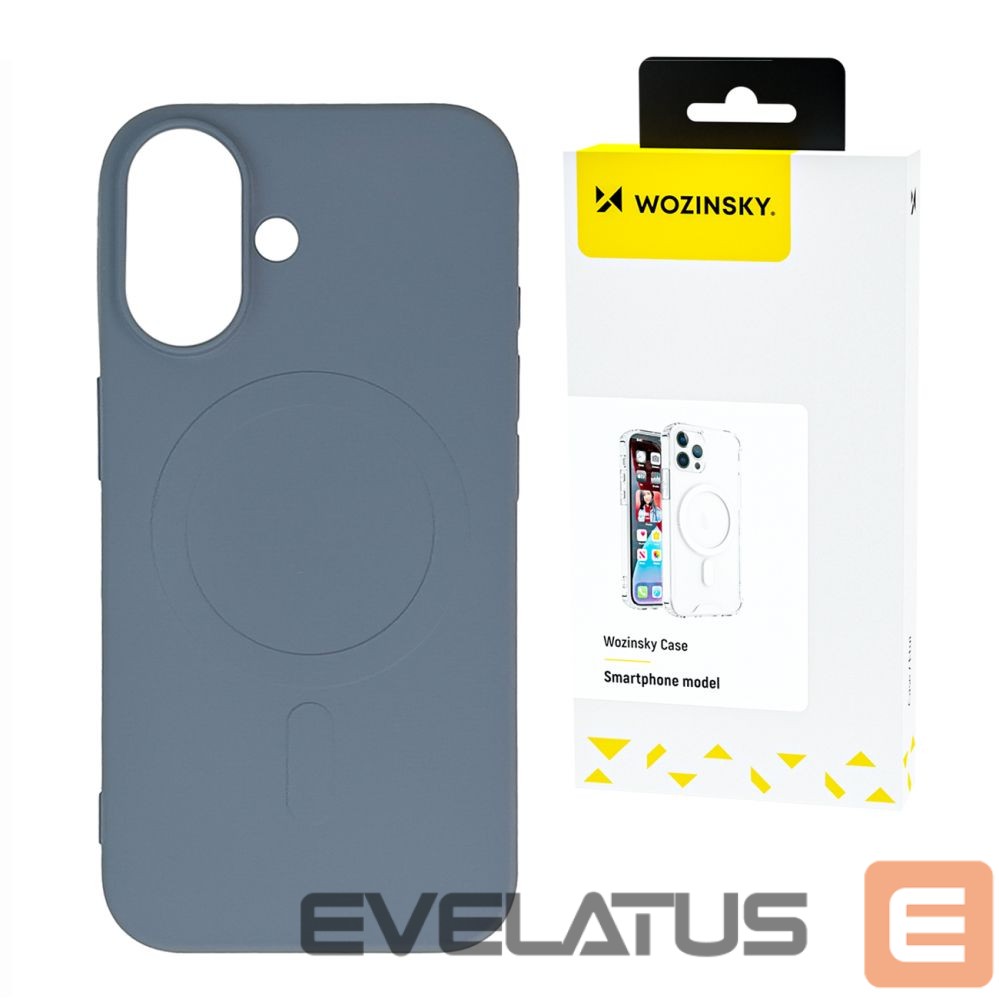 Back panel cover Wozinsky Liquid Silicone Case MagSafe for Samsung Galaxy S25 Ultra - Gray