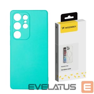 Back panel cover Wozinsky  Wozinsky Silicone Case flexible silicone for Samsung Galaxy S25 Ultra - green 