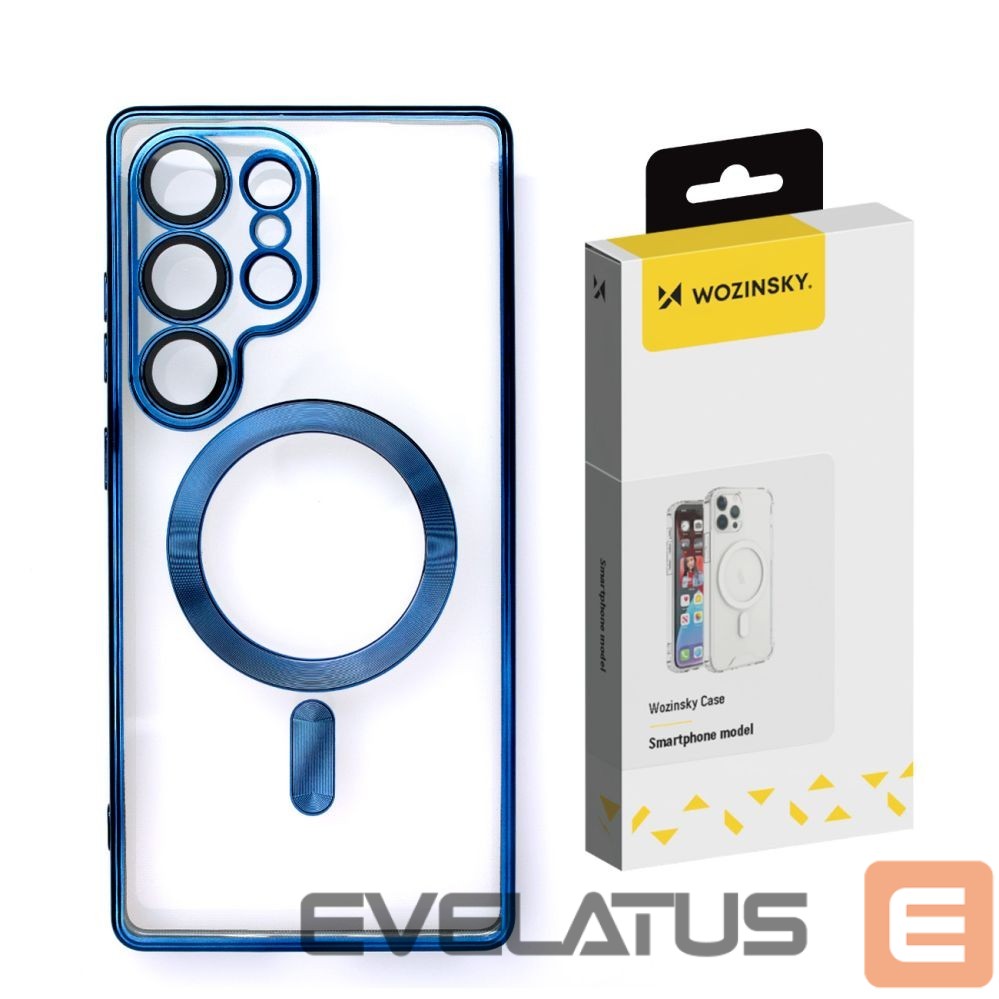 Back panel cover Wozinsky Wozinsky Electroplated Case with Magsafe for Samsung Galaxy S25 Ultra - Blue