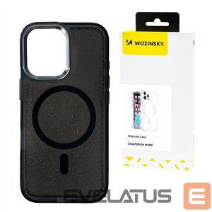 Back panel cover Wozinsky  Wozinsky Glitter Case with Mag Safe for Samsung Galaxy S25+ - Black with Glitter 