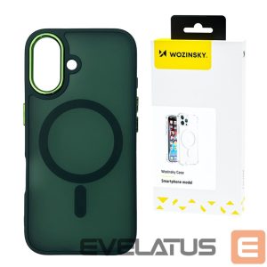 Back panel cover Wozinsky  Wozinsky Fashion Case MagSafe for Samsung Galaxy S25+ - Green 
