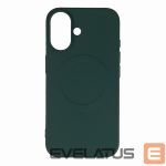 Back panel cover Wozinsky  Liquid Silicone Case MagSafe for Samsung Galaxy S25 - Green 