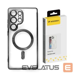 Back panel cover Wozinsky  Wozinsky Electroplated Case with Magsafe for Samsung Galaxy S25 - Black 