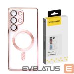 Back panel cover Wozinsky  Wozinsky Electroplated Case with Magsafe for Samsung Galaxy S25 - Pink 