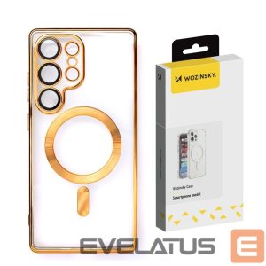 Back panel cover Wozinsky  Wozinsky Electroplated Case with Magsafe for Samsung Galaxy S25 - Gold 