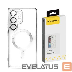 Back panel cover Wozinsky  Wozinsky Electroplated Case with Magsafe for Samsung Galaxy S25 - silver 