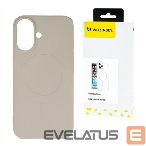 Back panel cover Wozinsky  Wozinsky Silicone Case MagSafe Compatible for Samsung Galaxy S24 FE - Beige 