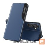 Back panel cover Hurtel  Eco Leather View Case elegant case with flap and stand function for Samsung Galaxy A26 - blue 