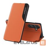 Back panel cover Hurtel  Eco Leather View Case elegant case with flap and stand function for Samsung Galaxy A26 - orange 