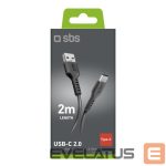 Cable SBS  SBS TECABLETC220K USB-A - USB-C Cable 2 m - Black 