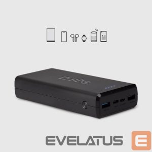 Power bank SBS  Powerbank Puro Fast 20000 mAh 2x USB-A + 1x USB-C - black 